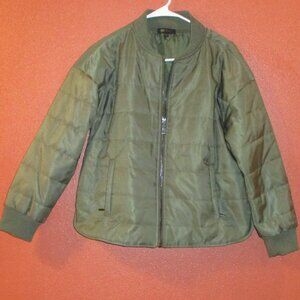 Frye Jacket Woman Medium Brown Full Zip Pockets Warm Outdoor Travel Jacket